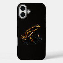 Zwarte 4 Luxe iPhone 16 Plus, Zwarte Oranje Kikker