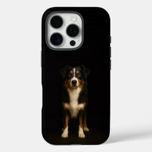 Zwarte 4 Luxe iPhone 16 Pro, Australische Herderho Pro Hoesje
