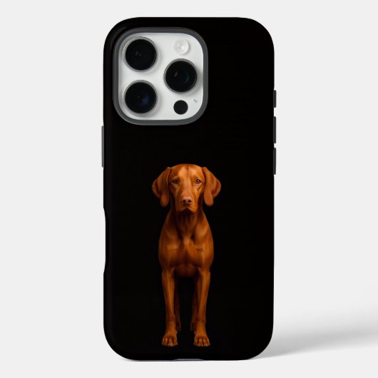 Zwarte 4 Luxe iPhone 16 Pro, Behendige Vizsla-hond Case-Mate iPhone Case (Achterkant)