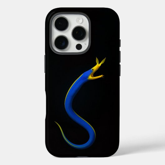 Zwarte 4 Luxe iPhone 16 Pro, Blauwe Lintaal Case-Mate iPhone Case (Achterkant)
