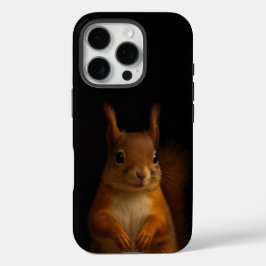 Zwarte 4 Luxe iPhone 16 Pro Case-Mate, Rode Eekhoo Hoesje