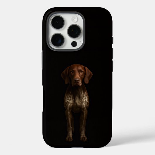 Zwarte 4 Luxe iPhone 16 Pro, Duitse Pointer Hond Case-Mate iPhone Case (Achterkant)