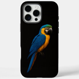 Zwarte 4 Luxe iPhone 16 Pro Max, Blauw Gele Ara Max Hoesje