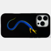 Zwarte 4 Luxe iPhone 16 Pro Max, Blauwe Lintaal Case-Mate iPhone Case (Achterkant (horizontaal))