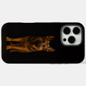Zwarte 4 Luxe iPhone 16 Pro Max, Duitse Herder Case-Mate iPhone Case (Achterkant (horizontaal))
