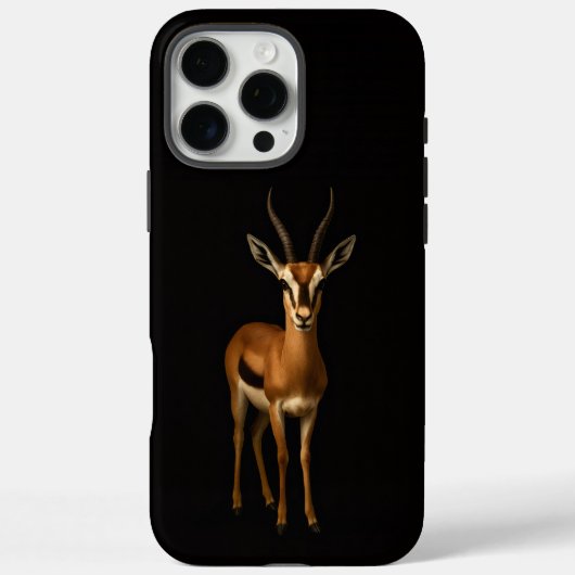 Zwarte 4 Luxe iPhone 16 Pro Max, Elegante Gazella Case-Mate iPhone Case (Achterkant)
