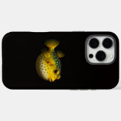 Zwarte 4 Luxe iPhone 16 Pro Max, Gele Kogelvis Case-Mate iPhone Case (Achterkant (horizontaal))