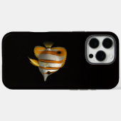 Zwarte 4 Luxe iPhone 16 Pro Max, Koraalvlinder Case-Mate iPhone Case (Achterkant (horizontaal))
