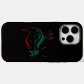 Zwarte 4 Luxe iPhone 16 Pro Max, Neon Zeeslak Case-Mate iPhone Case (Achterkant (horizontaal))