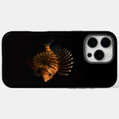Zwarte 4 Luxe iPhone 16 Pro Max, Rode Lionfish Case-Mate iPhone Case (Achterkant (horizontaal))