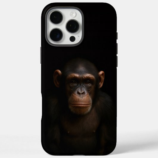 Zwarte 4 Luxe iPhone 16 Pro Max, Serene Chimpansee Case-Mate iPhone Case (Achterkant)