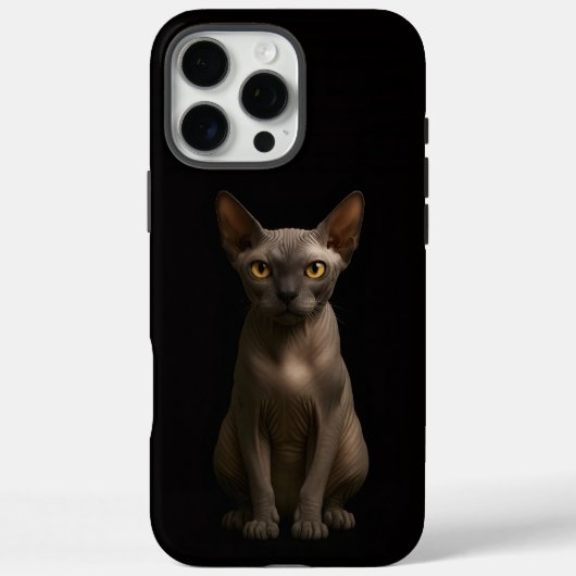 Zwarte 4 Luxe iPhone 16 Pro Max, Sphynx Kat Case-Mate iPhone Case (Achterkant)