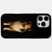Zwarte 4 Luxe iPhone 16 Pro Max, trouwe Collie hon Case-Mate iPhone Case (Achterkant (horizontaal))