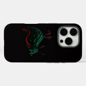 Zwarte 4 Luxe iPhone 16 Pro, Neon Zeeslak Case-Mate iPhone Case (Achterkant (horizontaal))