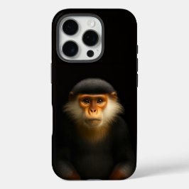 Zwarte 4 Luxe iPhone 16 Pro, Rood Douc Langur Pro Hoesje