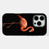 Zwarte 4 Luxe iPhone 16 Pro, Roze Flamingo Vogel Case-Mate iPhone Case (Achterkant (horizontaal))