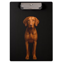 Zwarte 4 Luxe Klembord, Behendige Vizsla Hond