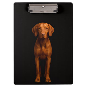 Zwarte 4 Luxe Klembord, Behendige Vizsla Hond Klembord
