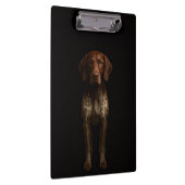 Zwarte 4 Luxe Klembord, Duitse Pointer Hond Klembord (Rechts)