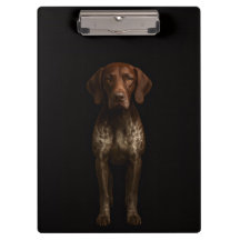 Zwarte 4 Luxe Klembord, Duitse Pointer Hond