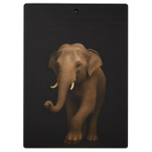Zwarte 4 Luxe Klembord, Indische Olifant Klembord (Achterkant)