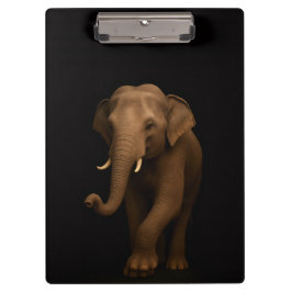 Zwarte 4 Luxe Klembord, Indische Olifant Klembord