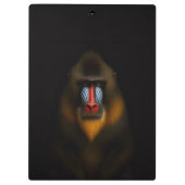 Zwarte 4 Luxe Klembord, Mandrill-aap Klembord (Achterkant)