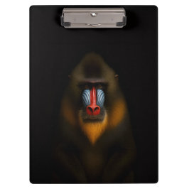 Zwarte 4 Luxe Klembord, Mandrill-aap Klembord