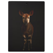 Zwarte 4 Luxe Klembord, Okapi in het bos Klembord (Achterkant)