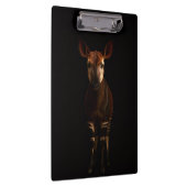 Zwarte 4 Luxe Klembord, Okapi in het bos Klembord (Rechts)