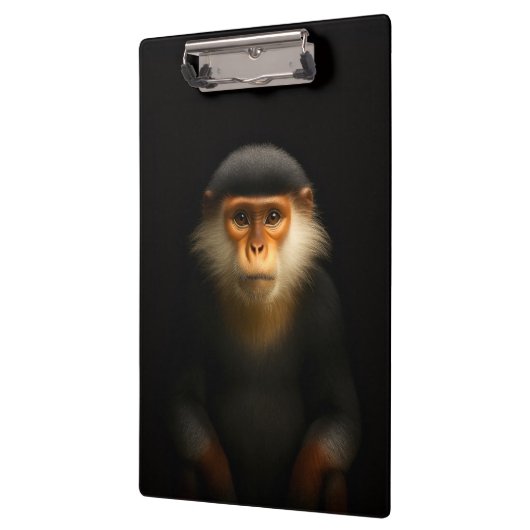 Zwarte 4 Luxe Klembord, Rood Douc Langur Klembord (Links)