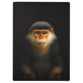 Zwarte 4 Luxe Klembord, Rood Douc Langur Klembord (Achterkant)