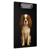 Zwarte 4 Luxe Klembord, Sweet Cavalier Spaniel Klembord (Rechts)