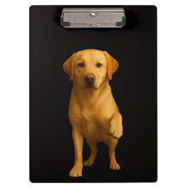 Zwarte 4 Luxe Klembord, Teder Labrador Klembord