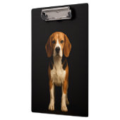 Zwarte 4 Luxe Klembord, Vriendelijke Beagle Klembord (Links)