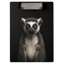 Zwarte 4 Luxe Klembord, Zachte Lemur