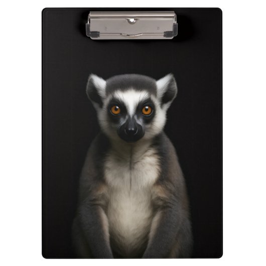 Zwarte 4 Luxe Klembord, Zachte Lemur Klembord (Voorkant)