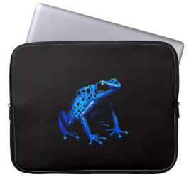 Zwarte 4 Luxe Laptophoes, Blauwe Elektrische Kikke Laptop Sleeve