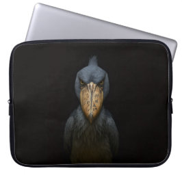Zwarte 4 Luxe Laptophoes, Exotische Schoffelbird Laptop Sleeve