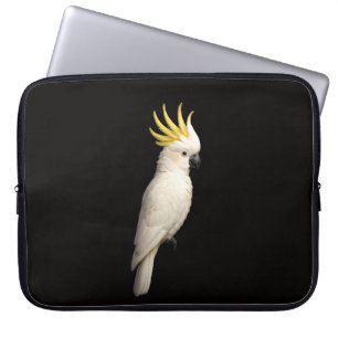Zwarte 4 Luxe Laptophoes, Kuifkaketoe Laptop Sleeve