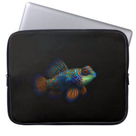 Zwarte 4 Luxe Laptophoes, Mandarijn Draakvis Laptop Sleeve