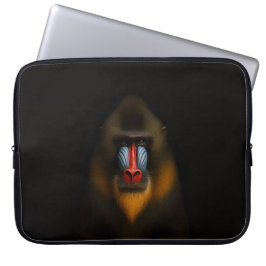 Zwarte 4 Luxe Laptophoes, Mandrill-aap Laptop Sleeve