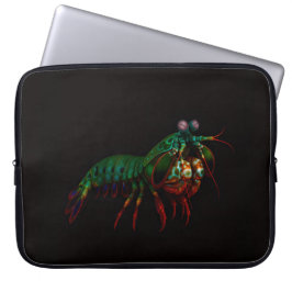 Zwarte 4 Luxe Laptophoes, Mantisgarnaal Laptop Sleeve