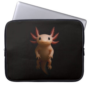 Zwarte 4 Luxe Laptophoes, Mexicaanse Axolotl Laptop Sleeve
