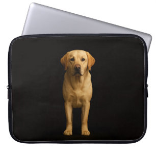 Zwarte 4 Luxe Laptophoes, Minimalistische Labrador Laptop Sleeve