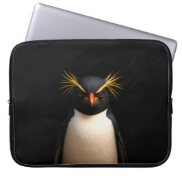 Zwarte 4 Luxe Laptophoes, Rockhopper Pinguïn Laptop Sleeve