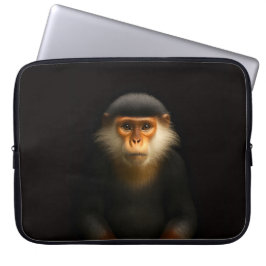Zwarte 4 Luxe Laptophoes, Rood Douc Langur Laptop Sleeve