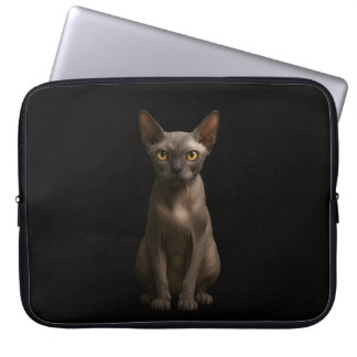 Zwarte 4 Luxe Laptophoes, Sphynx Kat Laptop Sleeve
