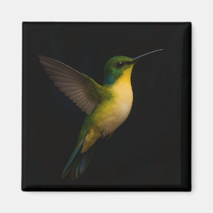 Zwarte 4 Luxe magneet met vliegende vogel