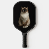 Zwarte 4 Luxe Pickleball Paddle, Birmese Kat Paddle (Voorkant)